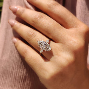 Solitare Marquise Cut Diamond Engagement Ring
