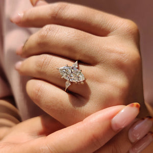 Solitare Marquise Cut Diamond Engagement Ring