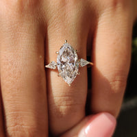 Solitare Marquise Cut Diamond Engagement Ring