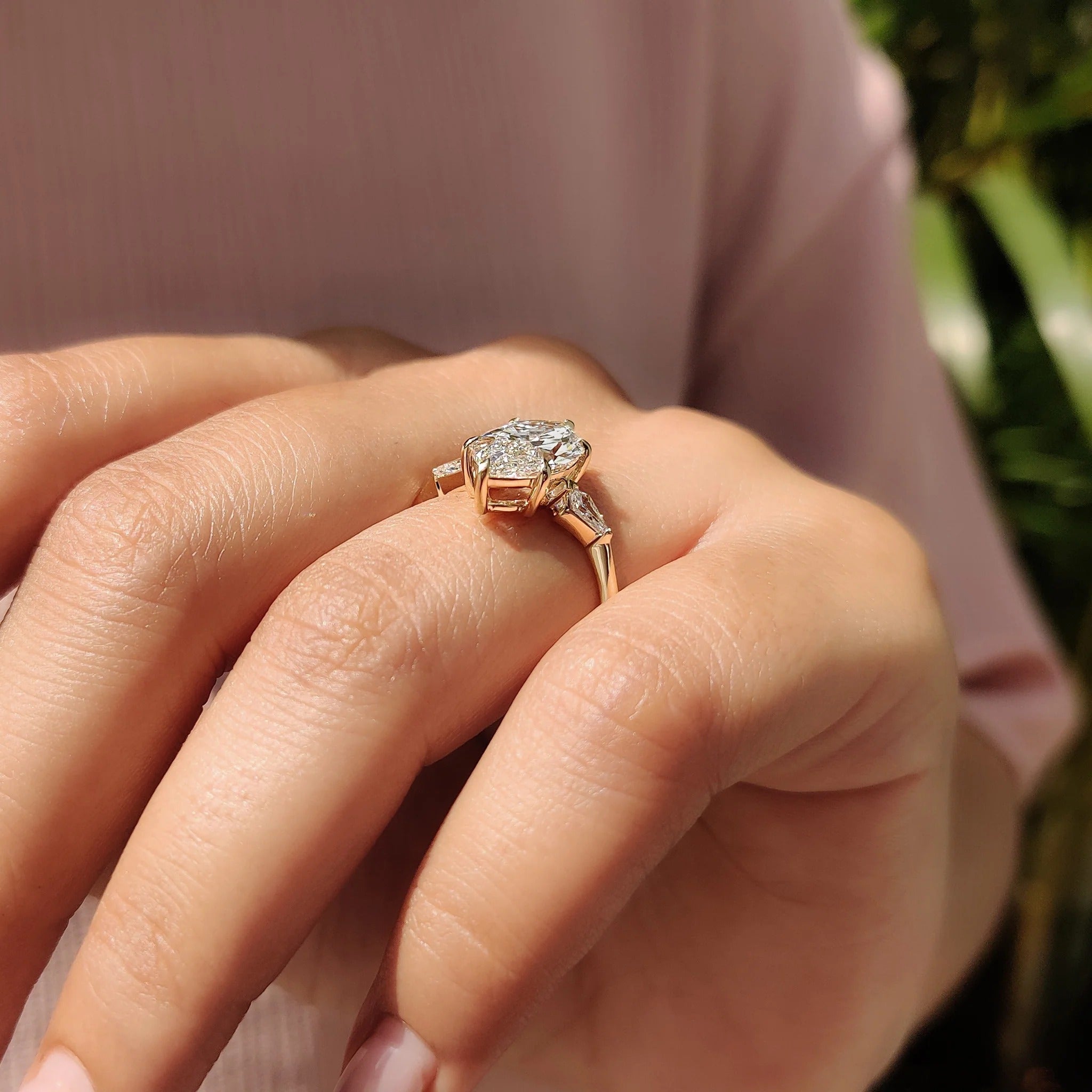 Solitare Marquise Cut Diamond Engagement Ring