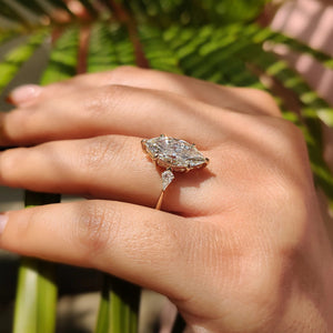 Solitare Marquise Cut Diamond Engagement Ring