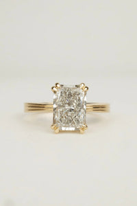 Luxury Radiant Cut Gold Engagement Ring
