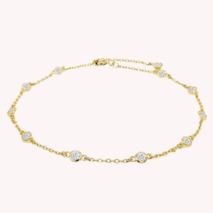 Women’s Dainty Diamond Anklet Jewelry