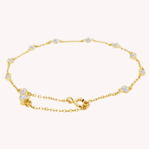 Women’s Dainty Diamond Anklet Jewelry