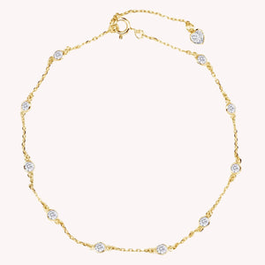 Women’s Dainty Diamond Anklet Jewelry
