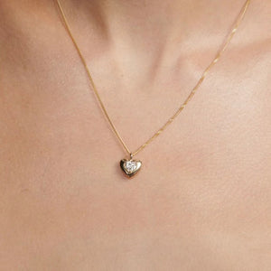 Heart Diamond Pendant Necklace for Women