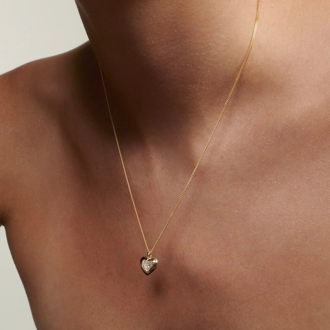 Heart Diamond Pendant Necklace for Women