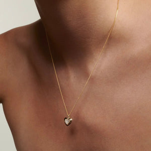 Heart Diamond Pendant Necklace for Women