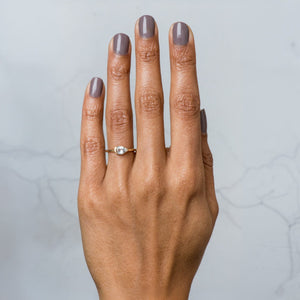 Pear Cut Diamond Solitaire Engagement Ring