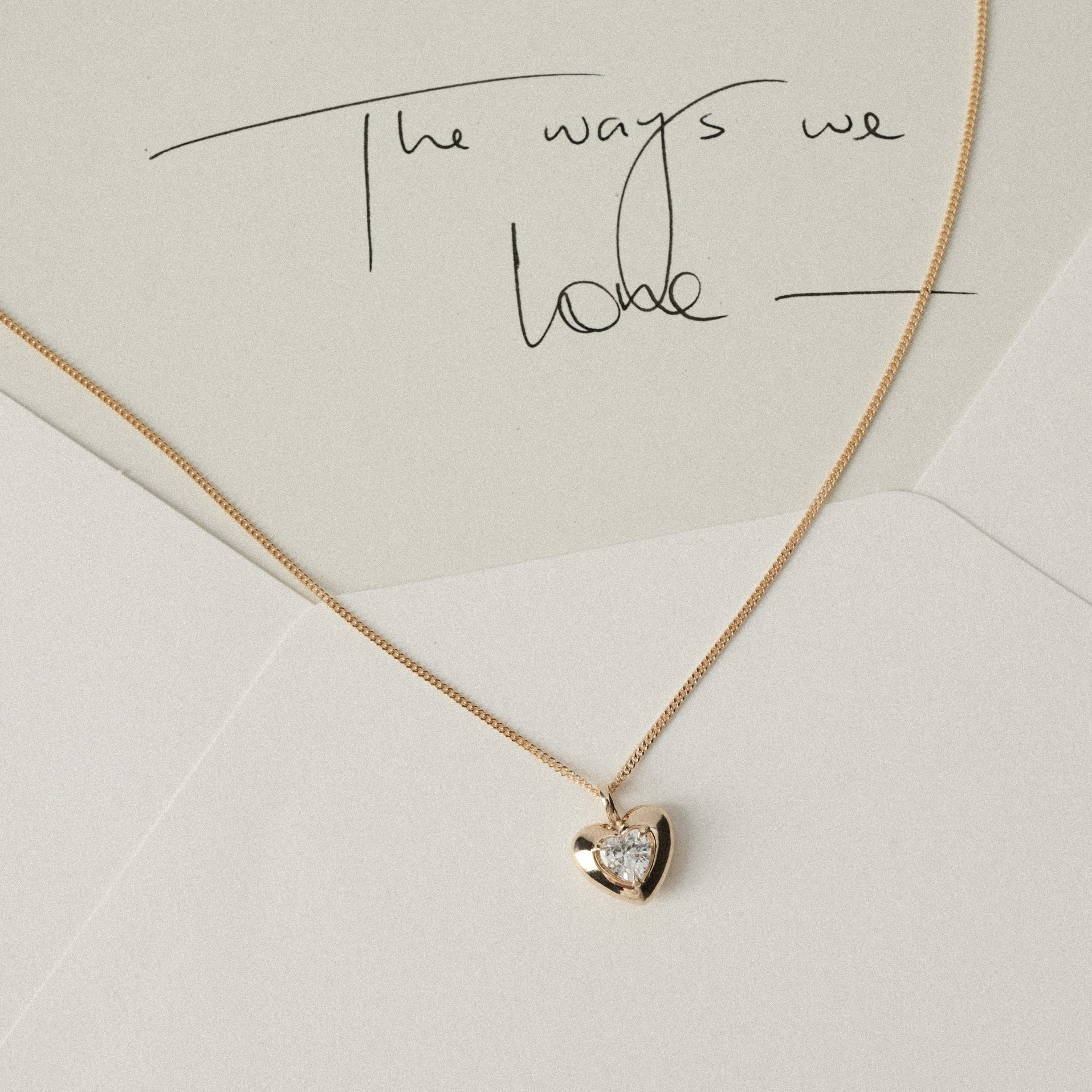 Heart Diamond Pendant Necklace for Women