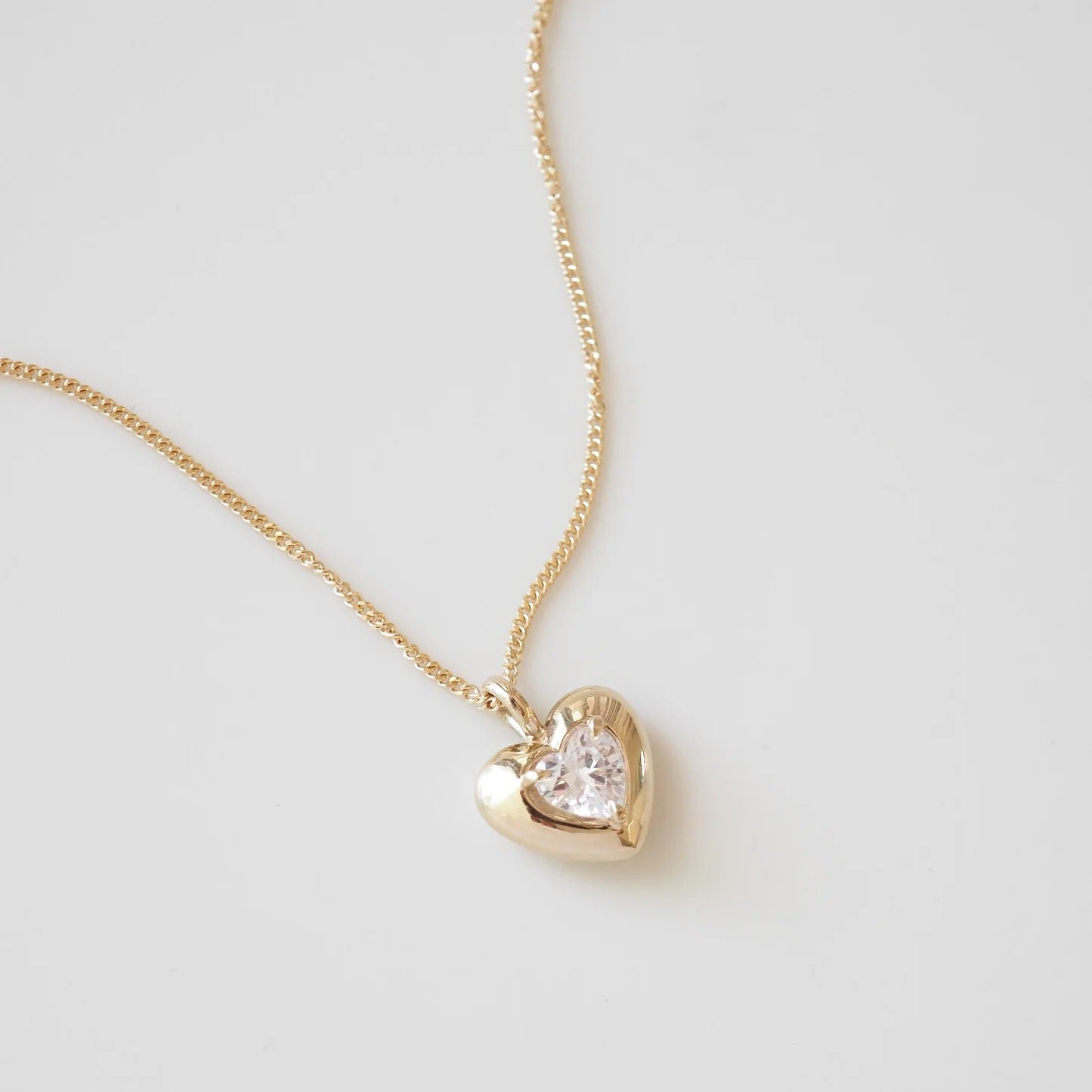 Heart Diamond Pendant Necklace for Women
