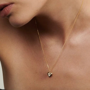 Heart Diamond Pendant Necklace for Women