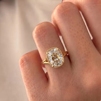 Taylor Swift Inspired Solitare Cushion Cut Ring