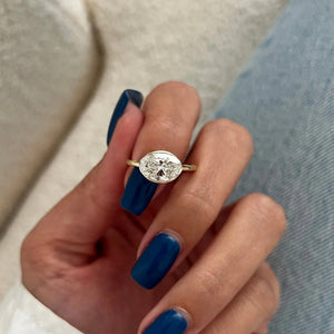 Oval Cut Diamond Solitaire Engagement Ring