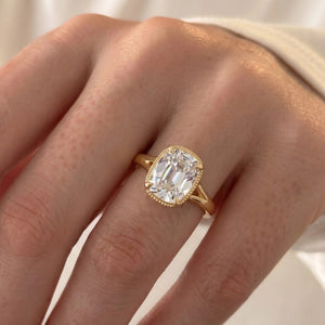 Taylor Swift Inspired Solitare Cushion Cut Ring