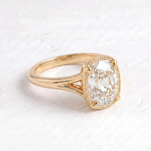 Taylor Swift Inspired Solitare Cushion Cut Ring