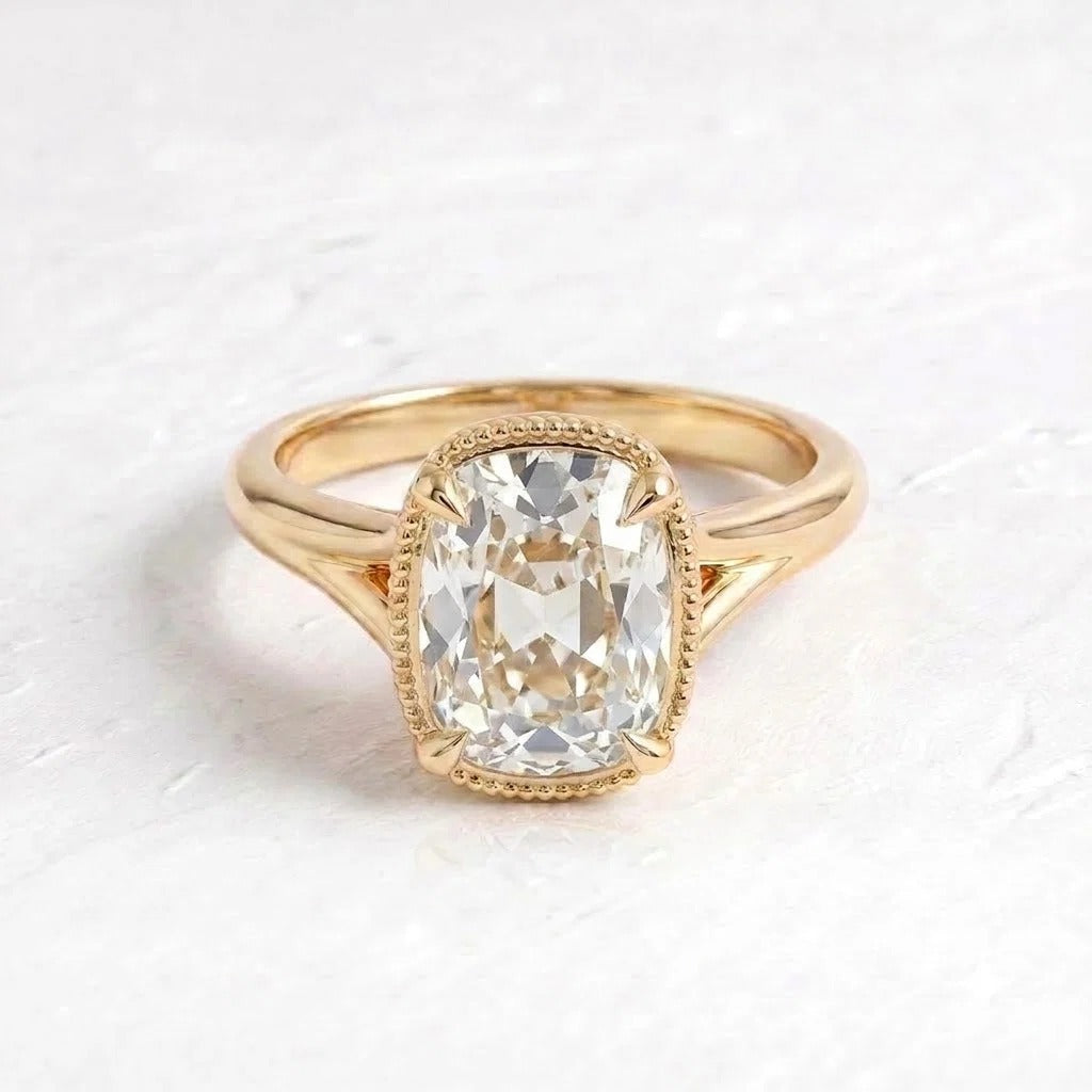 Taylor Swift Inspired Solitare Cushion Cut Ring