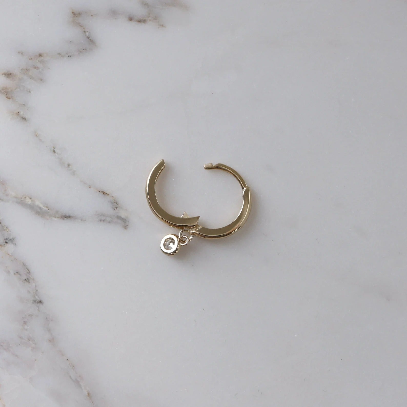 Tiny Diamond Charm Earrings for Women