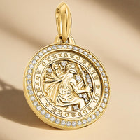 Men's St. Christopher Lab Diamond Pendant