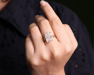 6 CT Radiant Cut Lab Grown Diamond Ring