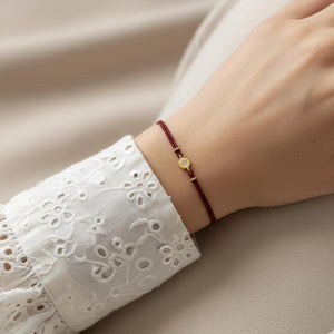 14K Gold Lab Grown Diamond Thread Bracelet