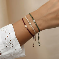 14K Gold Lab Grown Diamond Thread Bracelet