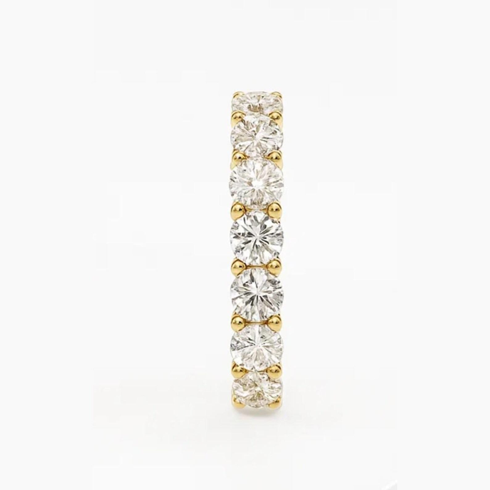 3.25 CT Round Lab Diamond Wedding Band