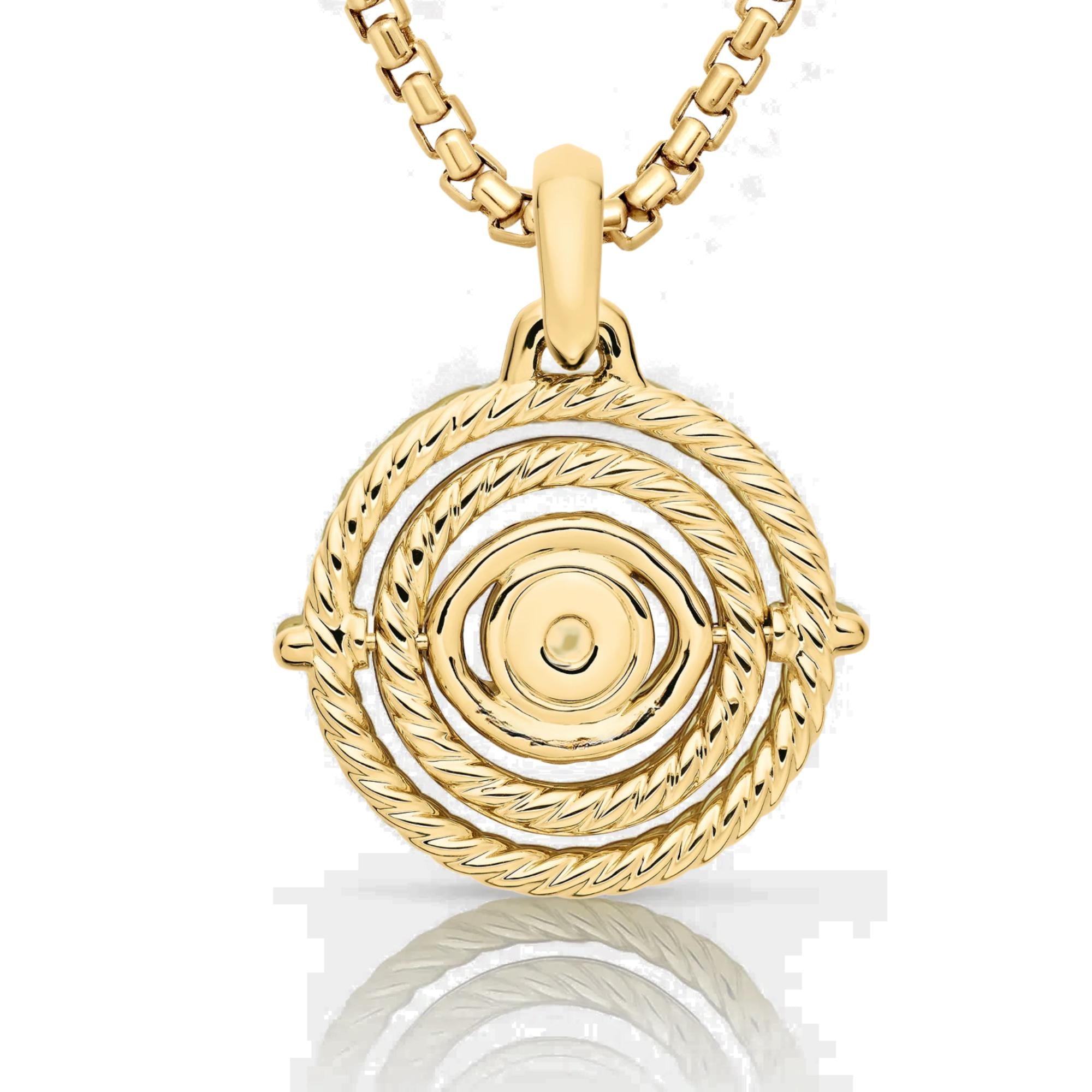 Dainty Gold Evil Eye Necklace | Emerald Talisman Jewelry