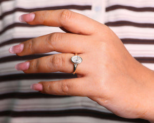 2.00 CT Oval Lab Grown Diamond Engagement