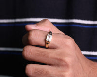 Emerald Cut Moissanite Solitaire Engagement Ring