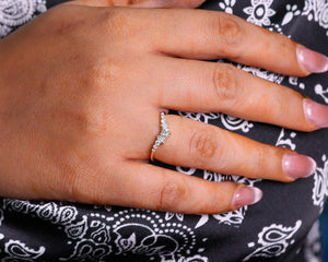 Multi Stone Mixed Shape Diamond Wedding Band