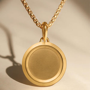 14K Gold St. Christopher Pendant for Men