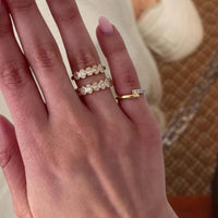 Lab Diamond Oval Shaped Bezel Ring