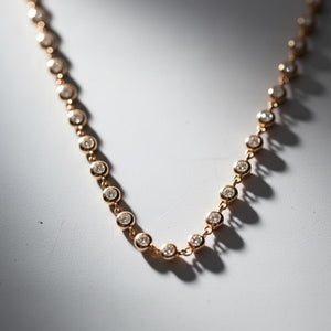 Moissanite Diamond Tennis Chain Necklace