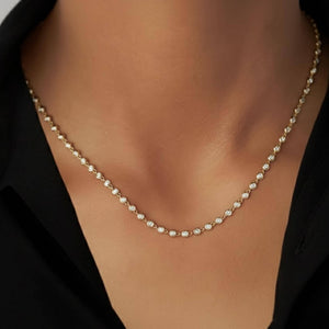 Moissanite Diamond Tennis Chain Necklace