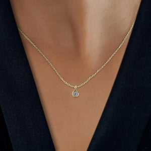 Round Cut Lab Diamond Solitaire Pendant