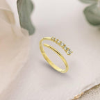 Crossover Lab Diamond Band/ Round Cut Diamond Engagement Ring/ Criss Cross Wedding Band/ 14K Solid Yellow Gold Diamond Band