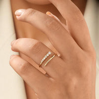 Crossover Lab Diamond Wedding Band
