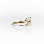 1, 2 or 3ct Elongated Cushion Cut Solitaire Engagement Ring / Cushion Solitaire Wedding Ring / Elongated Cushion Diamond Ring/ Gift Rings