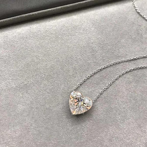 Heart Shape Lab Grown Diamond Necklace