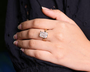 6 CT Radiant Cut Lab Grown Diamond Ring