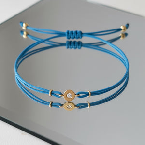 14K Gold Lab Grown Diamond Thread Bracelet