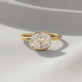 2 Carat IGI Certified F color VS1 Clarity Oval Excellent Cut Lab Grown Diamond Solitaire Engagement Ring 14k Yellow Gold