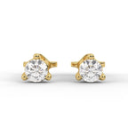 Lab Grown Diamond Stud Earrings/0.14 ct Diamond Studs for Women/White,Yellow,Rose 14K Solid Gold/ Lab Diamond Studs/ Bridesmaid Gift