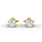 Lab Grown Diamond Stud Earrings/0.14 ct Diamond Studs for Women/White,Yellow,Rose 14K Solid Gold/ Lab Diamond Studs/ Bridesmaid Gift