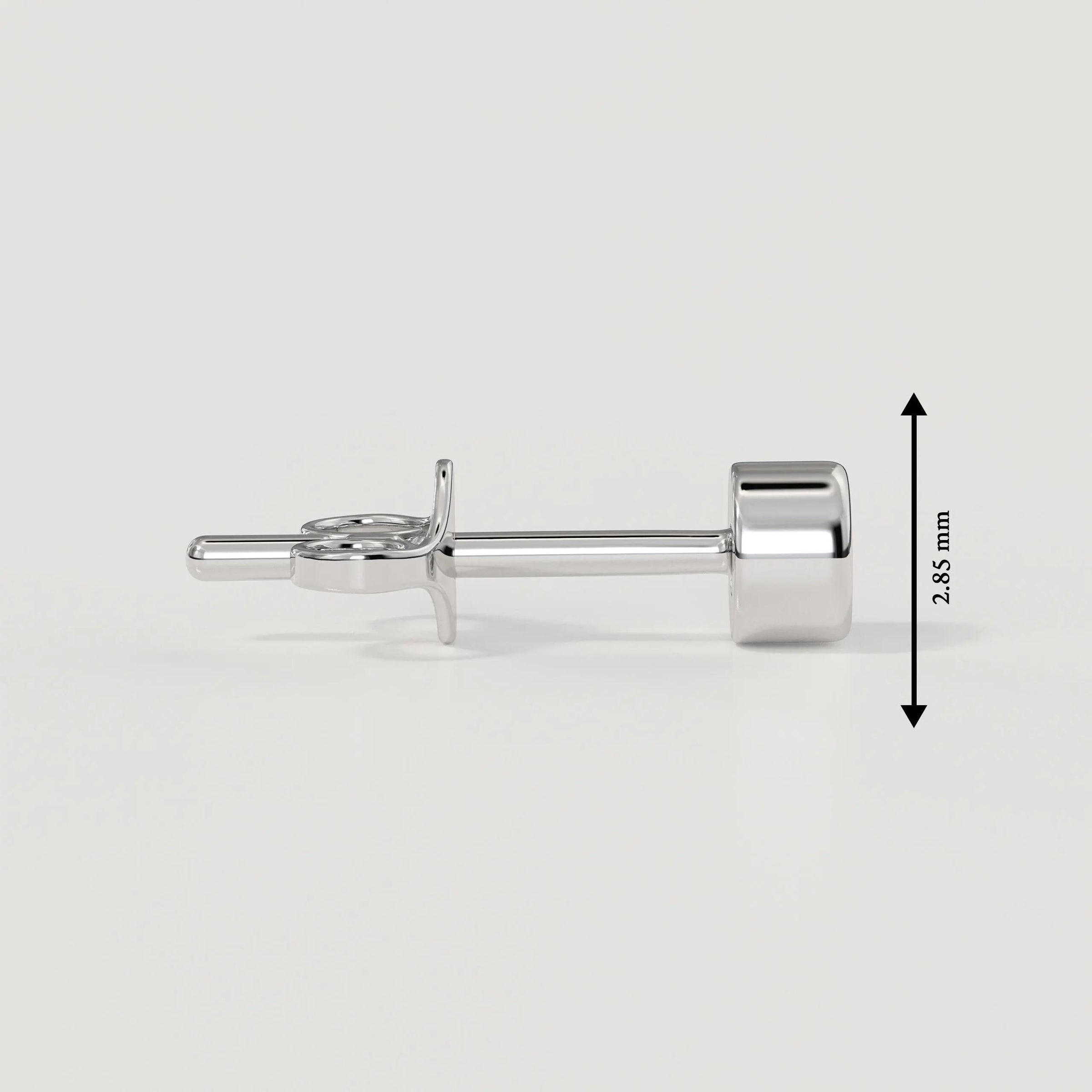 0.20 CT Round Diamond Stud Earrings, 14K Gold