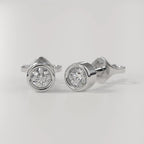 0.20 Ct Diamond Stud Earring Round Diamond Solitaire Earrings 14k Yellow Gold 14K White Gold 14K Rose gold