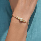 Solid Gold Bangle Bracelet for Women, Round Cut Diamond Bracelet Bangle, Gold Latch Bracelet, Diamond Bangle Bracelet, Gift For Her