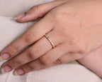 Mixed Shaped Eternity Moissanite Diamond Band Unique Wedding Anniversary Band Multi Diamond Band Bezel Set Eternity Band Proposal Ring