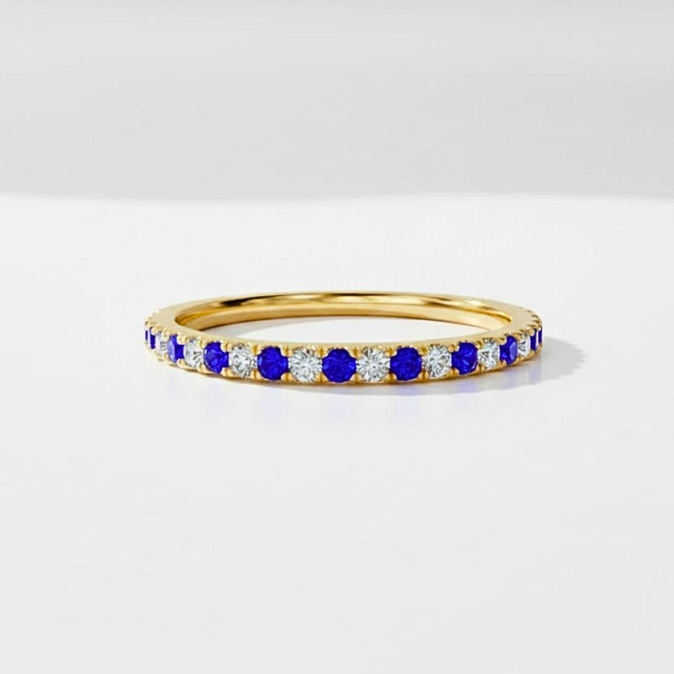 Birthstone Eternity Ring, Personalized Infinity Ring